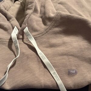 FIGs woman’s Beige dark Hoodie XL